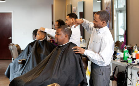 No Grease Barber Shop for JCSU Bulletin Magazine